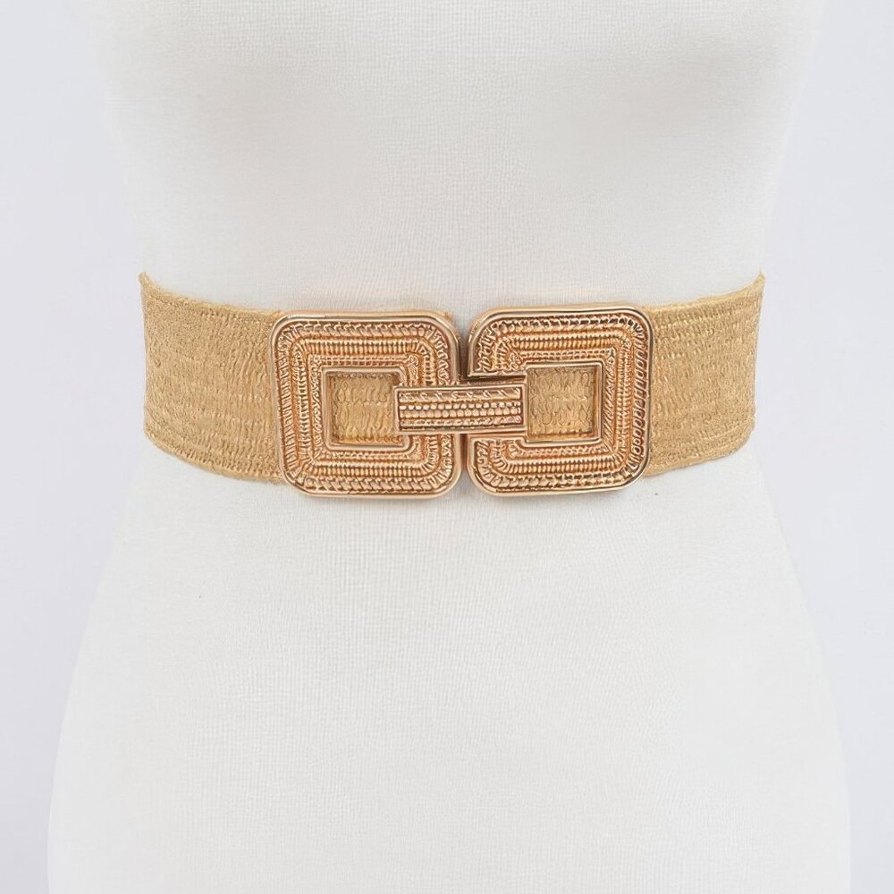 Metal Buckle Stretch Belt